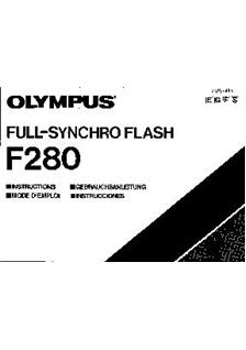 Olympus F 280 manual. Camera Instructions.